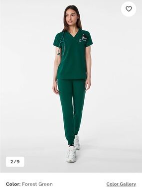 Hunter Green Figs Scrub SET